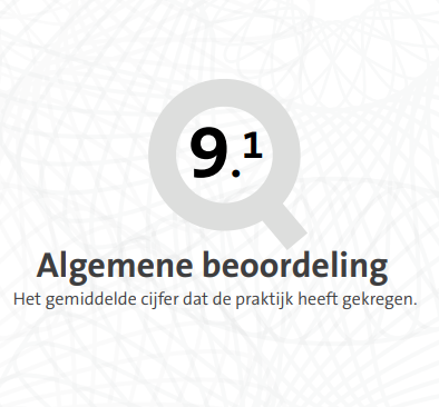 Qualiview Certificaat 2020 Oefentherapie Duiven beoordelingscijfer